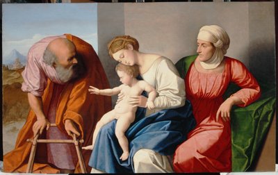 Heilige Familie met Sint Anna door Vincenzo di Biagio Catena