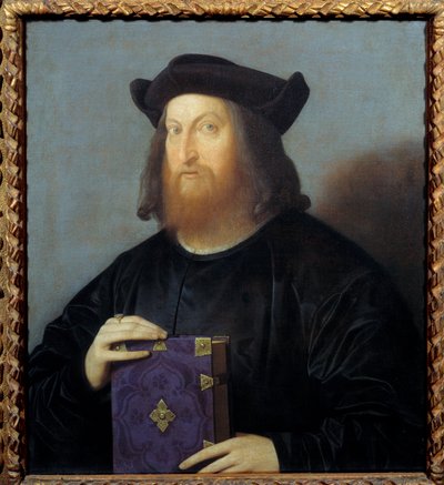 Portret van de dichter en architect Giangiorgio Trissino (1478-1550) door Vincenzo di Biagio Catena