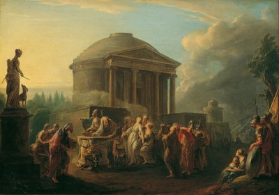 Het offer van Iphigenia door Vinzenz Fischer