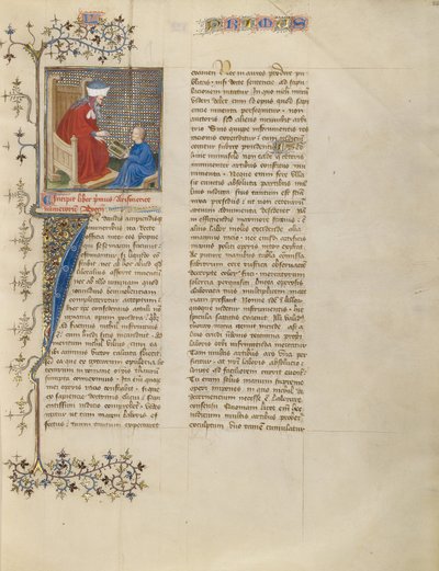 Boethius instrueert een jonge jongen in rekenen door Virgil Master