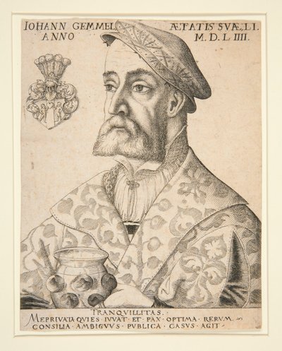 Portret van Joannes Gemmel door Virgil Solis