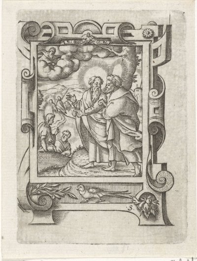 Uittocht der discipelen door Virgilius Solis