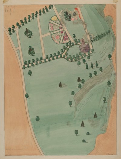 Eliza B. Jumel Estate, ca. 1936 door Virginia Richards