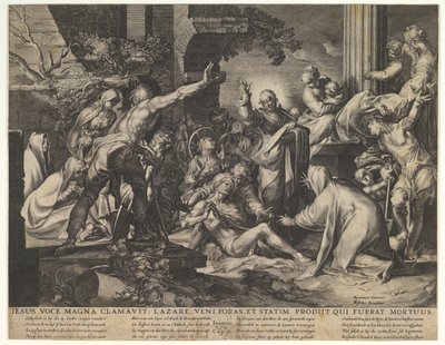 Opwekking van Lazarus (kopie) door Vischer