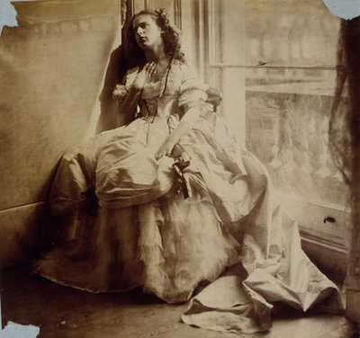 Studie van een Meisje Zittend bij een Raam, ca. 1855-65 door Viscountess Hawarden
