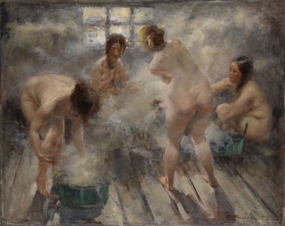 In een Russische Banya door Vitali Gavrilovich Tikhov