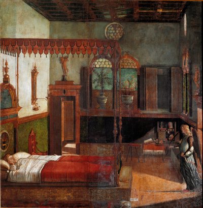 Cyclus van het leven van Sint-Ursula: de droom van Sint-Ursula door Vittore Carpaccio
