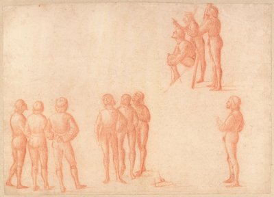 Groepen mannelijke figuren door Vittore Carpaccio