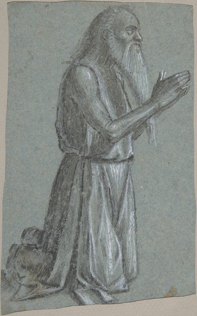 Sint Hiëronymus recto, Soldaat met een speer verso door Vittore Carpaccio