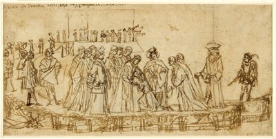 De Engelse prins Conan neemt afscheid van zijn vader door Vittore Carpaccio