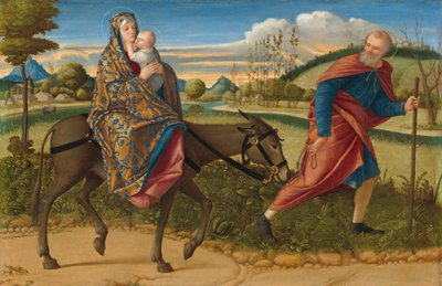 De Vlucht naar Egypte, ca. 1515 door Vittore Carpaccio