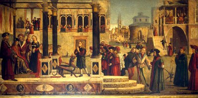 Het Wonder van St Tryphonius, door Vittore Carpaccio, School van San Giorgio degli Schiavoni, Venetië door Vittore Carpaccio