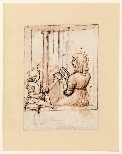 Maagd Maria leest aan het Christuskind door Vittore Carpaccio