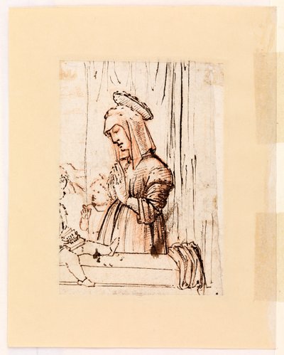Maagd die het Christuskind aanbidt met Sint Johannes door Vittore Carpaccio