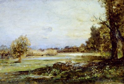 Platteland, circa 1870 door Vittorio Avondo