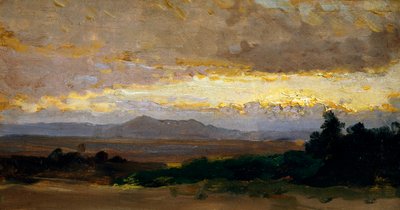 Landschap door Vittorio Avondo