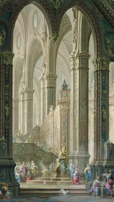 Salomon brandt wierook voor de afgoden door Vittorio Maria Bigari