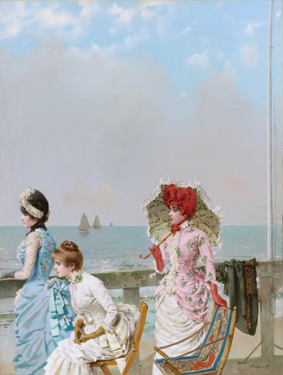Middag aan zee door Vittorio Matteo Corcos