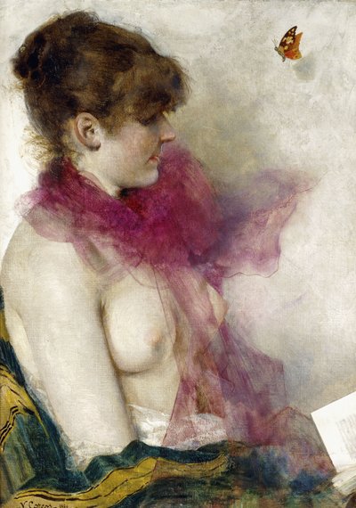 De Zijde Sjaal door Vittorio Matteo Corcos