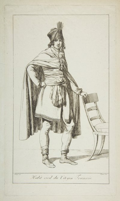 Burgerkleding van de Franse burger door Vivant Denon