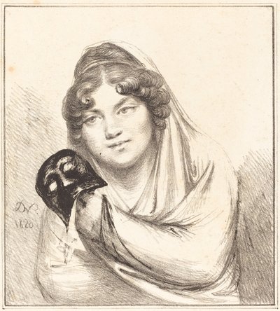 Meisje met een masker door Vivant Denon