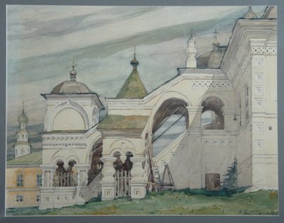 De Drie-eenheidskerk in Solikamsk, 1909 door Vladimir Alexandrovich Plotnikov