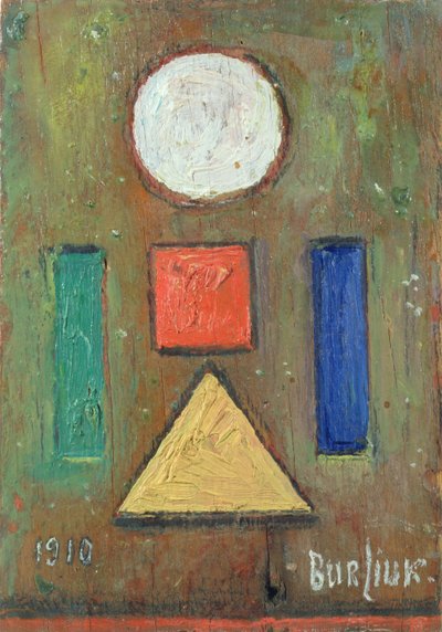 Hommage aan Cezanne door Vladimir Davidovich Burliuk