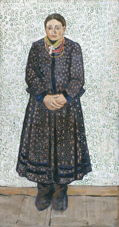 Oekraïense boerin, 1910-1911 door Vladimir Davidovich Burliuk