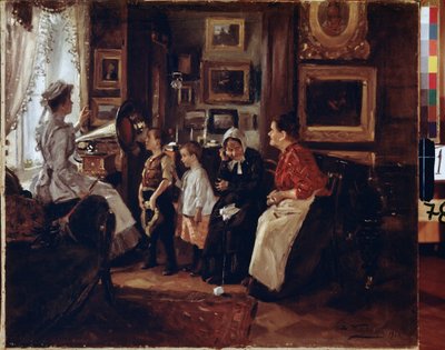 Bij de grammofoon door Vladimir Egorovic Makovsky