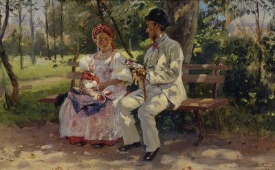 Op de Boulevard, 1894 door Vladimir Egorovic Makovsky