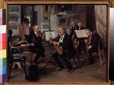 Muzikale avond door Vladimir Egorovic Makovsky