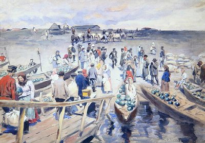 Watermeloenen vervoeren door Vladimir Egorovic Makovsky