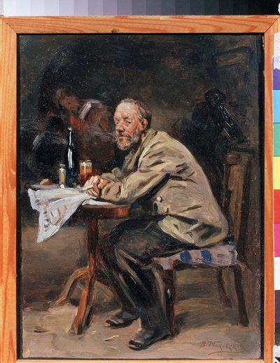 Een drinker. door Vladimir Egorovic Makovsky