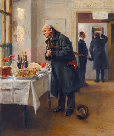 Een gastronoom door Vladimir Egorovic Makovsky