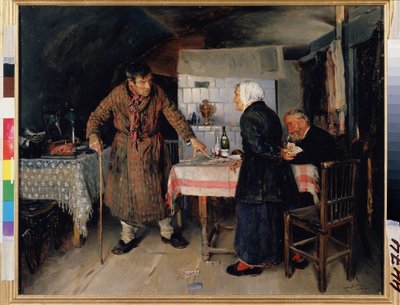 Een ruzie bij het kaartspel door Vladimir Egorovic Makovsky