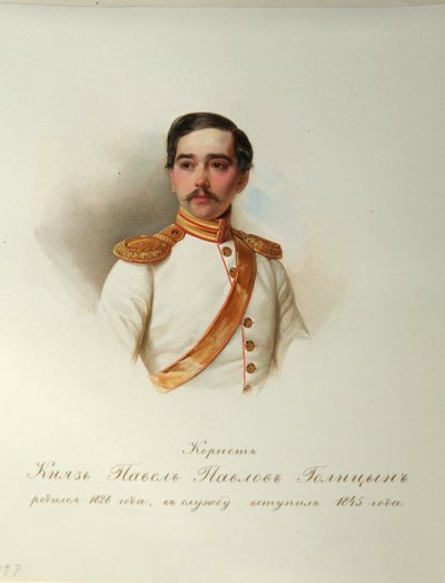 Portret van Graaf Pavel Pavlovich Golitsyn door Vladimir Ivanovich Hau