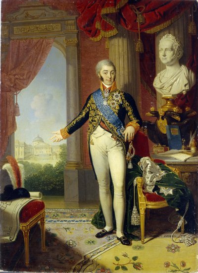 Portret van graaf Nikolai Petrovich Sheremetev (1751-1809) door Vladimir Lukich Borovikovsky