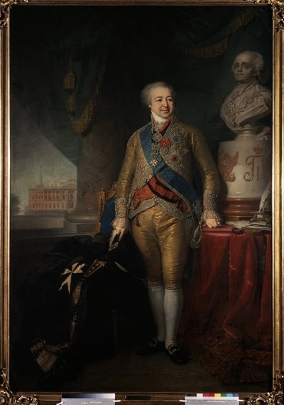 Portret van prins Alexander Kourakine (1752-1818) Russische politicus door Vladimir Lukich Borovikovsky