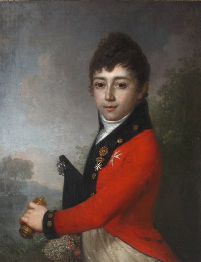 Portret van Baron Alexey Nikolaevich Serdobin 1790-1834 als Kind door Vladimir Lukich Borovikovsky