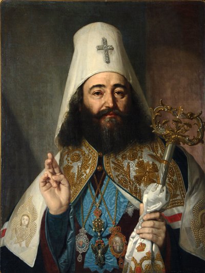 Portret van Catholicos-Patriarch van heel Georgië Anton II, 1788-1811, 1811 door Vladimir Lukich Borovikovsky