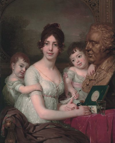Portret van gravin Liubov Ilyinichna Kusheleva, née Bezborodko 1783-1809 met kinderen, 1803 door Vladimir Lukich Borovikovsky