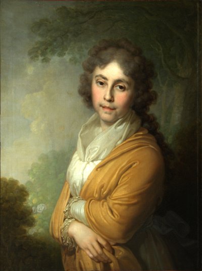 Portret van Gravin Natalia Ivanovna Kurakina, 1795 door Vladimir Lukich Borovikovsky