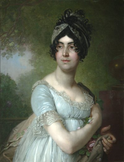 Portret van Darya Semyonovna Yakovleva, 1801 door Vladimir Lukich Borovikovsky