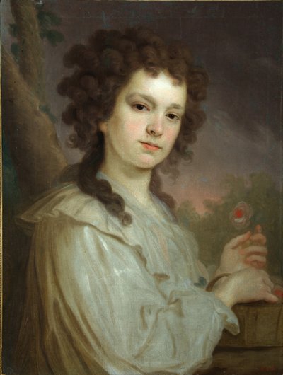 Portret van Olga Kuzminichna Filippova 1772-1829, 1790 door Vladimir Lukich Borovikovsky