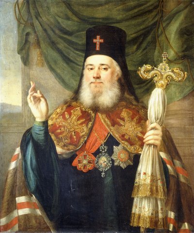 Portret van Platon, Metropoliet van Moskou en Kolomna door Vladimir Lukich Borovikovsky