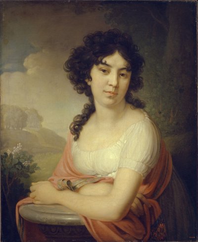 Portret van Prinses Anna Petrovna Gagarina, 1801 door Vladimir Lukich Borovikovsky