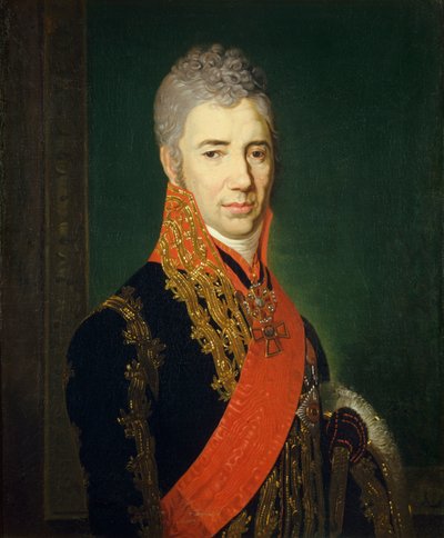 Portret van de kroonstalmeester Sergey Ilyich Mukhanov 1762-1842 door Vladimir Lukich Borovikovsky