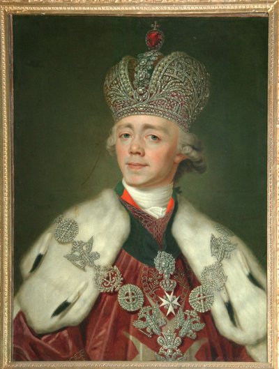 Portret van Keizer Paul I van Rusland 1754-1801, 1799-1800 door Vladimir Lukich Borovikovsky
