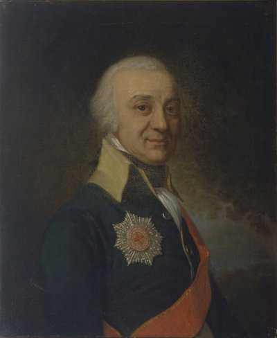 Portret van Pavel Stepanovich Runich 1747-1825, c. 1800 door Vladimir Lukich Borovikovsky