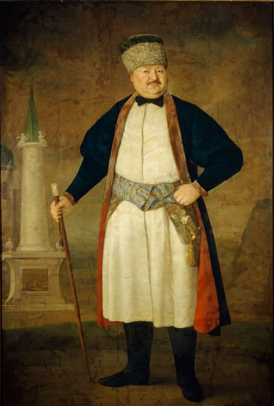 Portret van Pavel Yakovlevich Rudenko, 1778 door Vladimir Lukich Borovikovsky